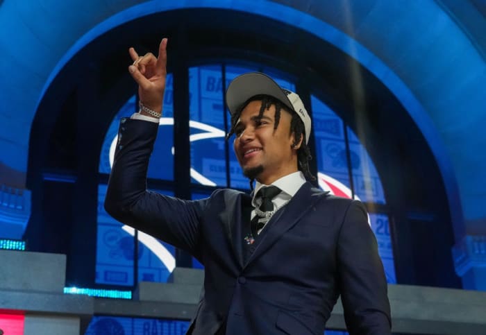 C.J. Stroud was selected with the second pick in the NFL draft by the Texans.